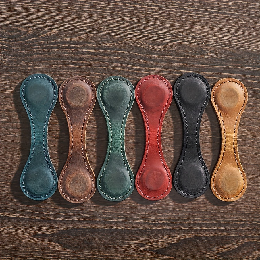 Crazy Horse Faux Leather Magnetic Bookmark Clip