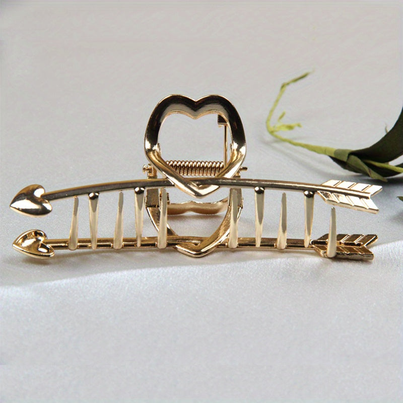 Heart Shape Arrow Hair Claw Strong Holder Hair Accessories