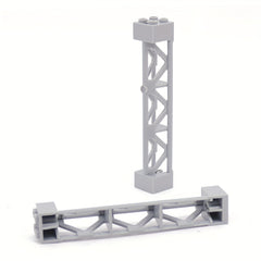 8pcs Building Blocks 2x2x10 Support Pillars Bricks Bulk Compatible 58827 95347