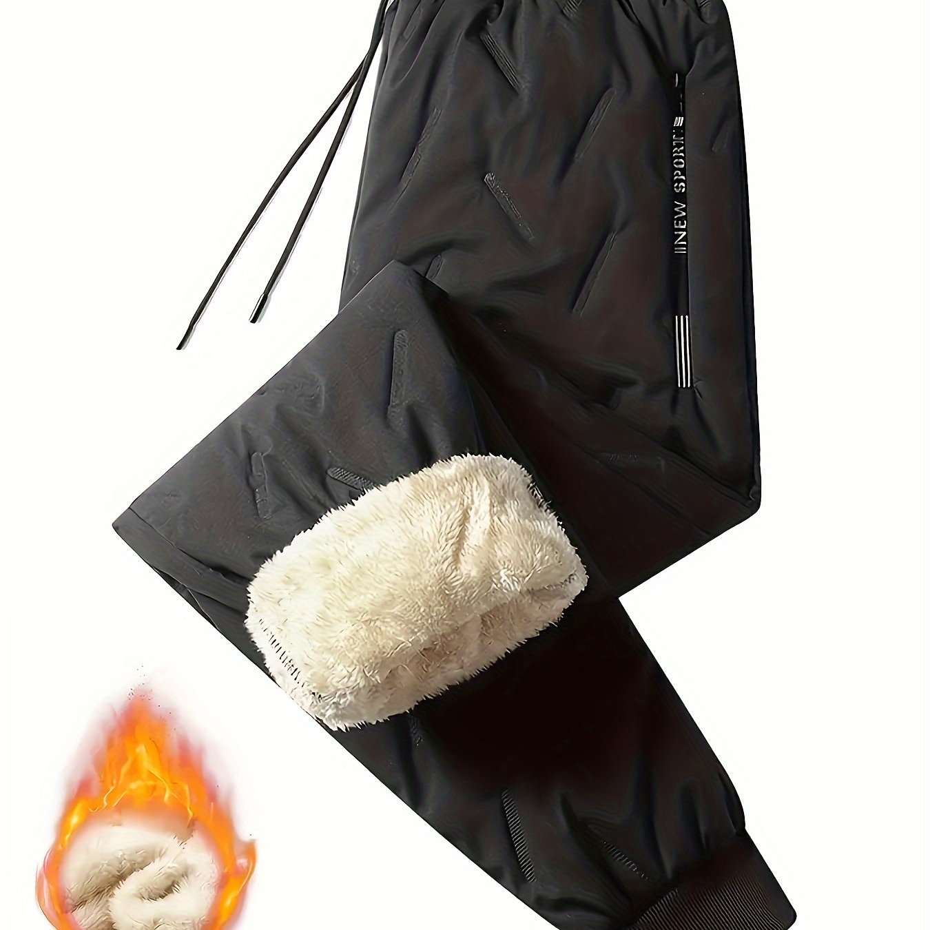 Men's Thermal Active Trousers for Winter Outdoor Activities