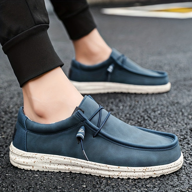 Men's Slip On Loafer Shoes Lightweight Breathable Canvas Sneakers