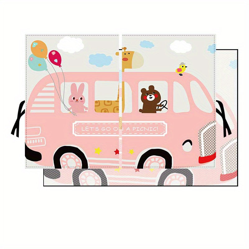 Baby Kids Car Side Window Sun Shade Cover Magnetic Double Layer Car Sun Shade