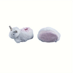 Unicorn Soft Plush Cozy House Slippers for Baby Girls
