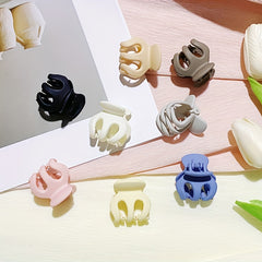 8pcs Small Octopus Hair Claw Clip Solid Hair Claw Style Hair Claw For Side Hair