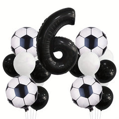 17pcs Football Theme Kids Birthday Party Decor Set