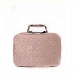 Plaid Embossed Cosmetic Bag Multifunction Organizer Storage Bag