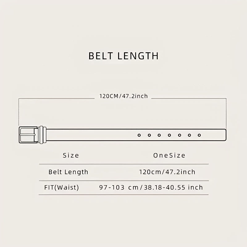 Men's Western Style PU Leather Belt