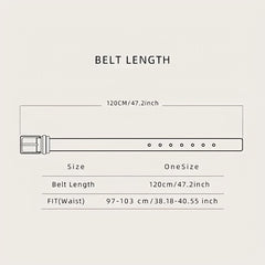 Men's Western Style PU Leather Belt
