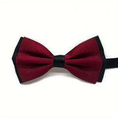 Red Men's Bow Tie - Double Layer Party Accessory