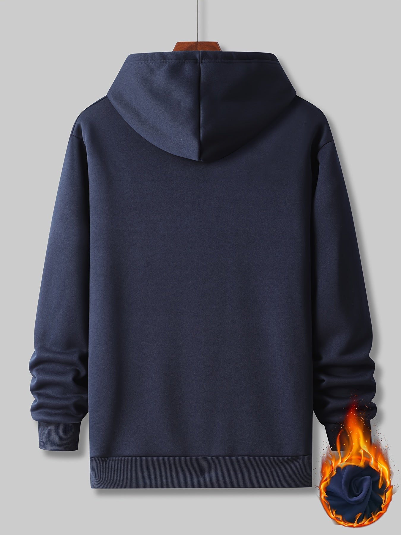 Men's Casual Long Sleeve T Shirt Hooded Sweatshirt & Joggers Set