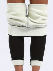 Women's High Waist Fleece Leggings Winter Warmth