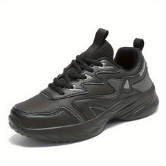 Waterproof Faux Leather Sports Shoes Non Slip Thick Bottom