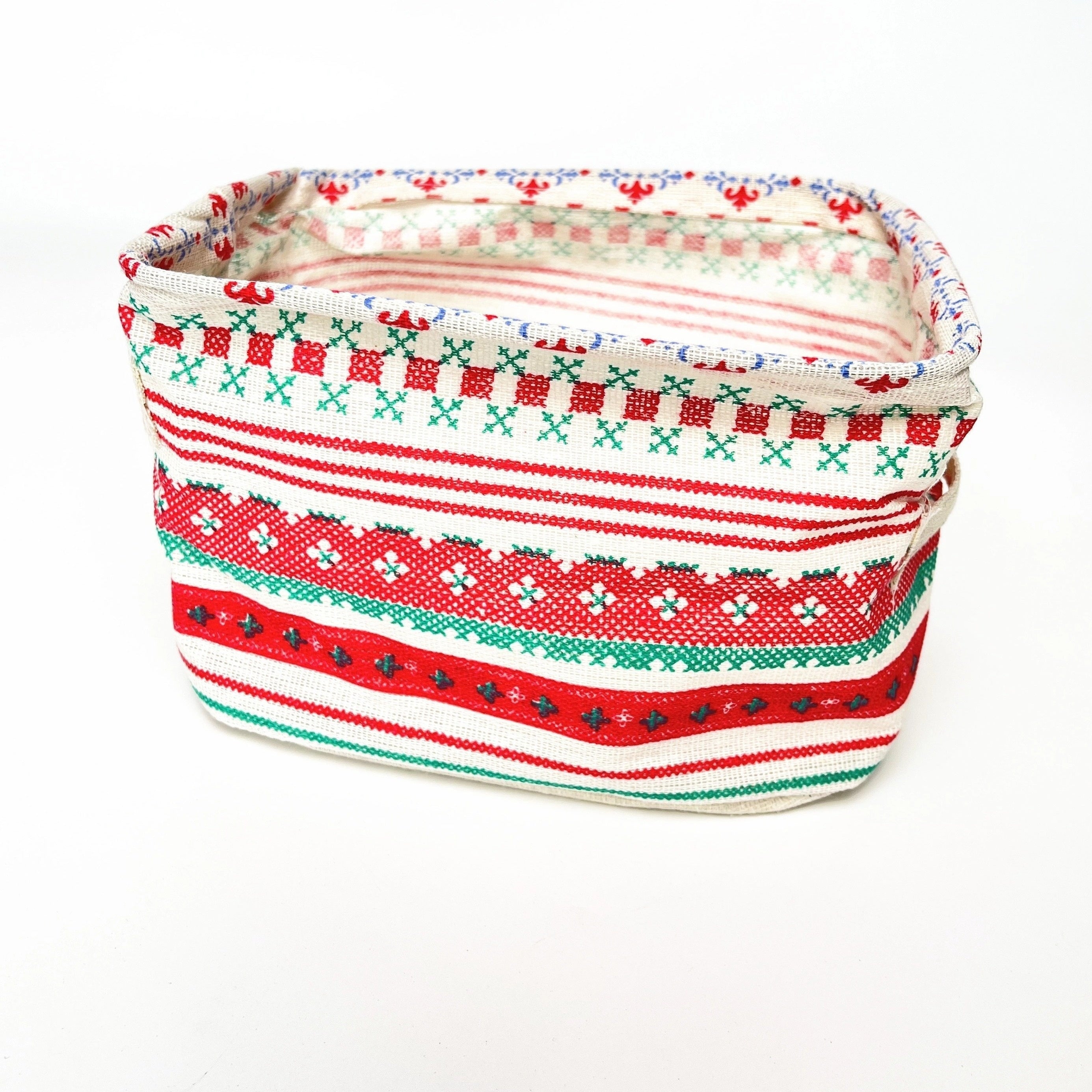 Foldable Storage Basket With Handles Collapsible Canvas Containers