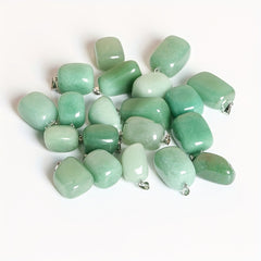 Cubic Raw Stone Pendant Necklace DIY Jewelry Accessory