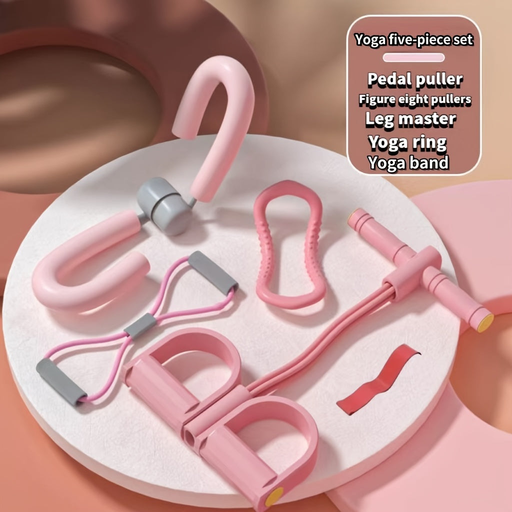 Complete Yoga Fitness Set: Pedal Puller, Stretching Ring, Leg Clip