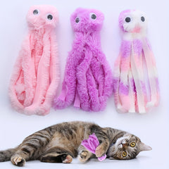 Octopus Pet Plush Toy Chew Durable Cat Toy For Cat And Dog