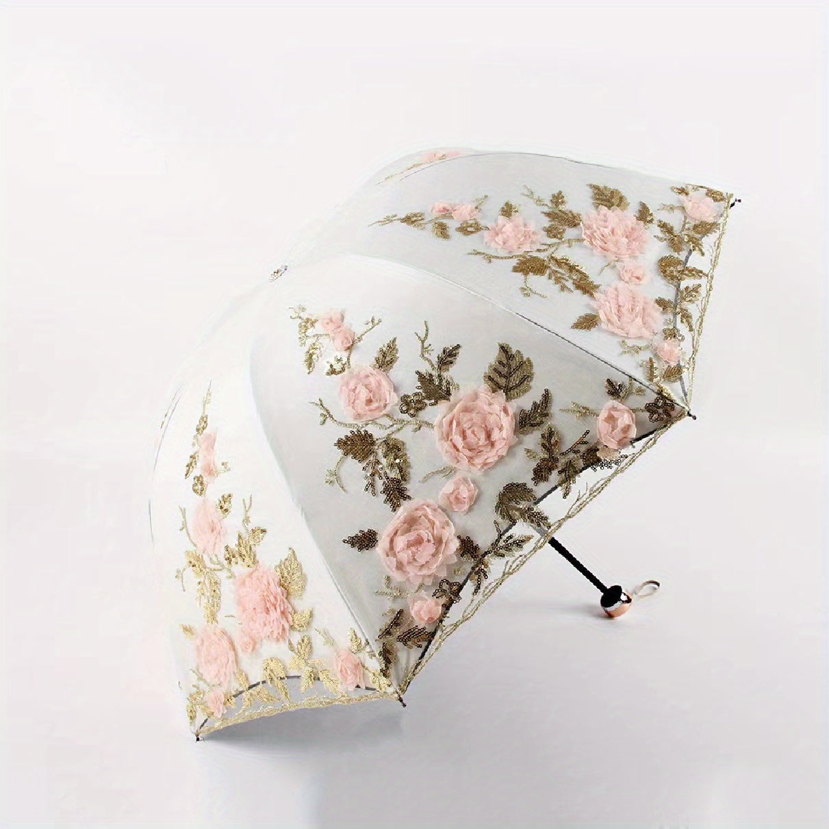 Floral Princess Girls Women's Umbrella UV Protection Thicken