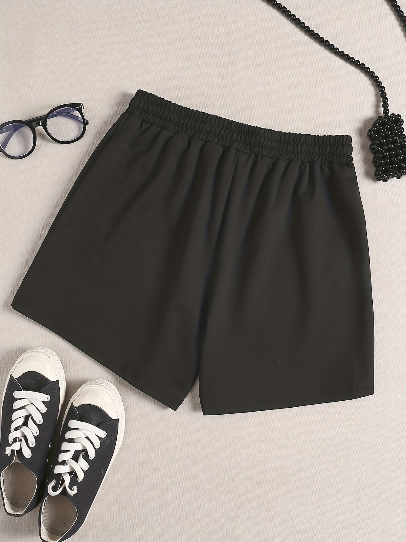 JESUS Letter Print Sleep Bottoms Casual Drawstring Lace Up Shorts