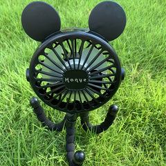 USB Rechargeable Portable Fan Octopus Mini Luminous Fan