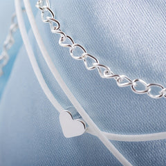 Boho Layered Love Heart Shape Beads Anklet Bracelet