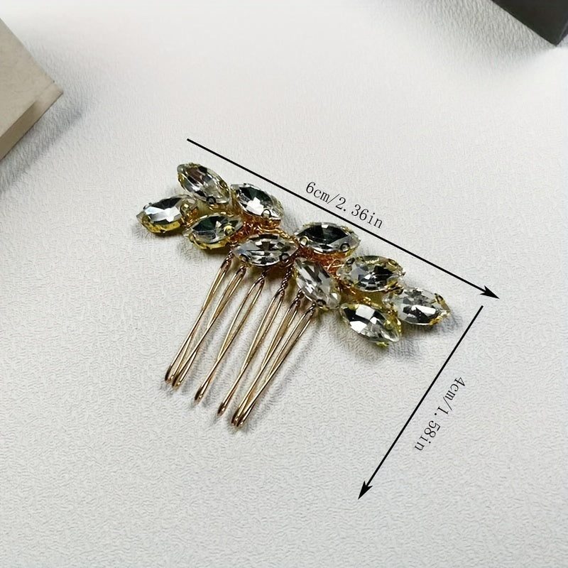 Crystal Rhinestone Hair Comb Head Jewelry Bridal Wedding Hair Accessories
