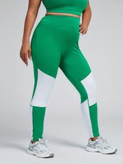  Colorblock High Rise Skinny Leggings