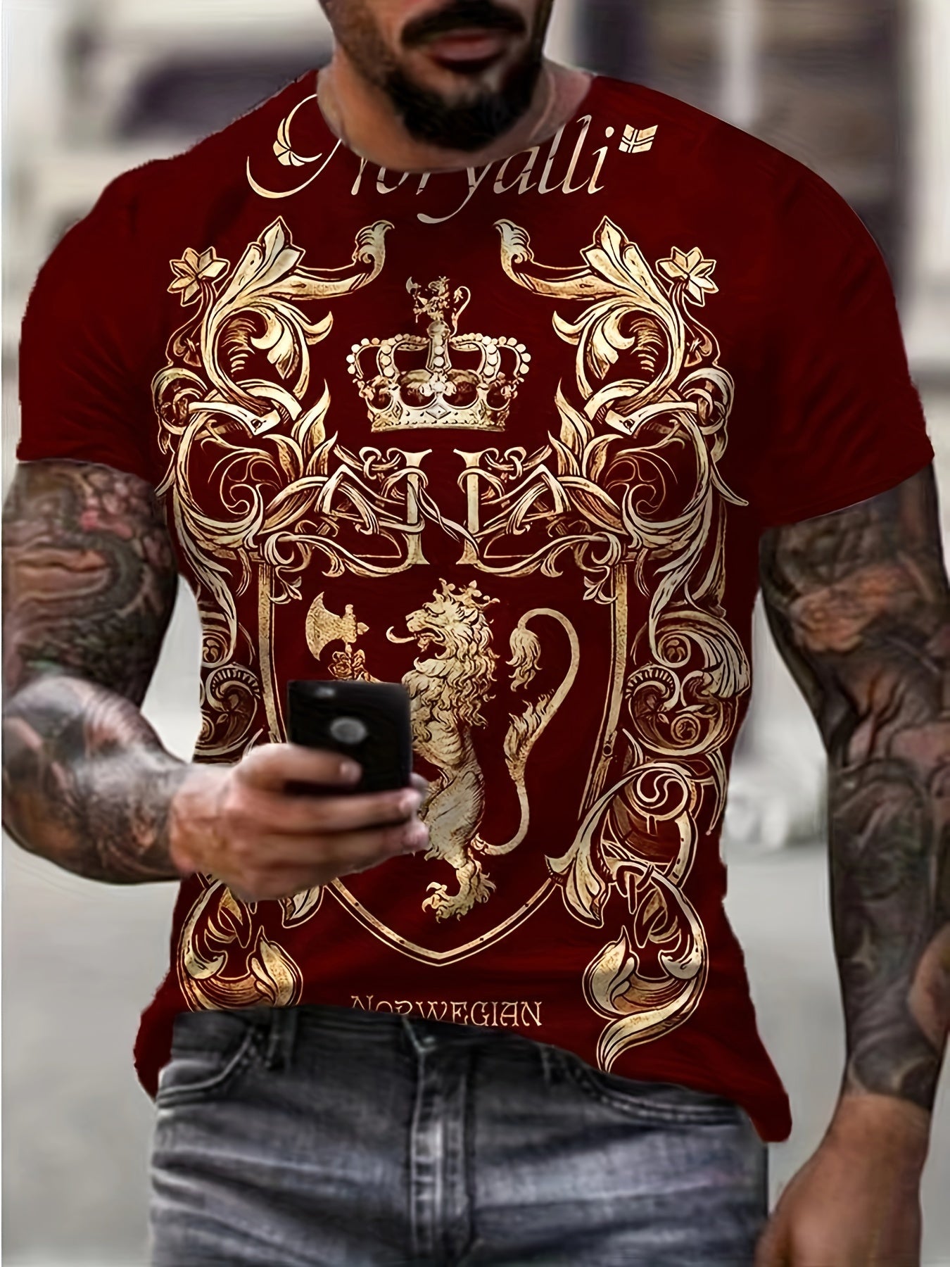 Crown & Lion Tee Men's Outdoor Clothing
