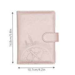 Leather Passport Holder RFID Blocking Travel Wallet
