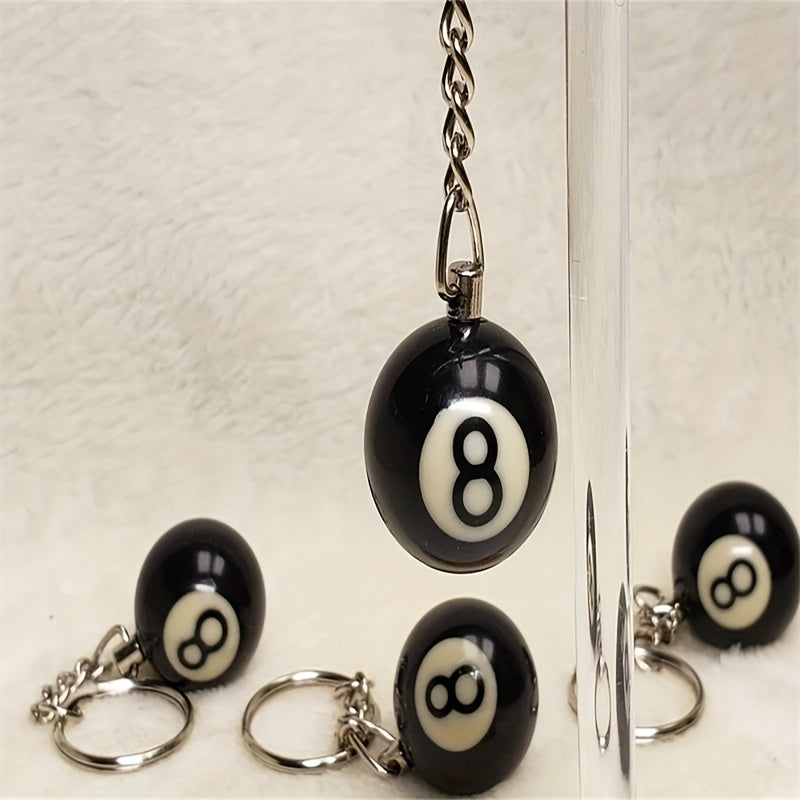 8 Ball Pool Ball Keychain Fun Keyring Men