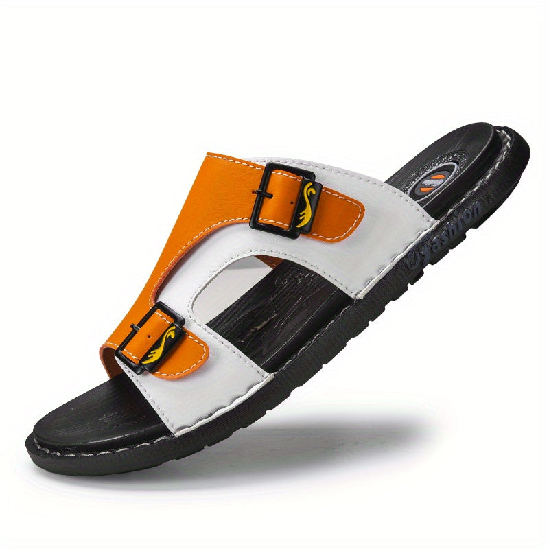 Men's Non Slip Sandals Wear resistant Comfy Slides Beach Shoes Summer