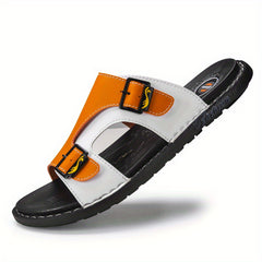 Men's Non Slip Sandals Wear resistant Comfy Slides Beach Shoes Summer
