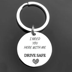 1pc 18inch DRIVE SAFE Keychain Gift From Mom Dad To Son Daughter Friends