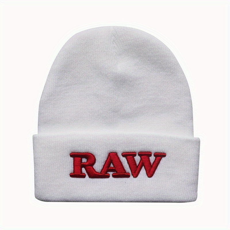 RAW Embroidered Beanie Hat