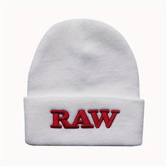 RAW Embroidered Beanie Hat