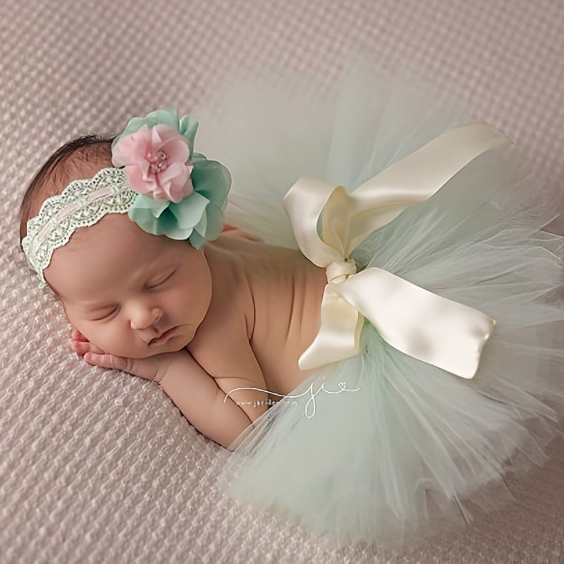 2pcs Baby Rabbit Skirt Photography Clothing Newborn Photo Props