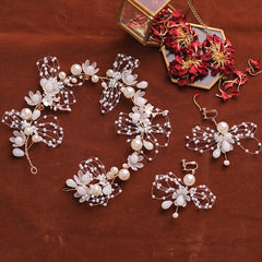 Single Pearl Hair Vine Headband Bridal Wedding Hair Accessory