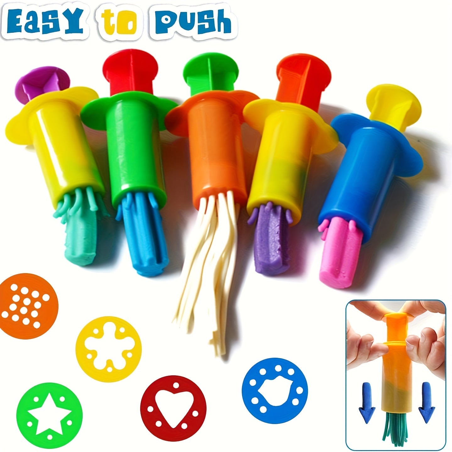 Colorful Kids Craft Tool with Star Heart Flower Shapes