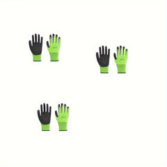 Gardening Gloves Rubber Coated Protective Work Gloves Medium Size