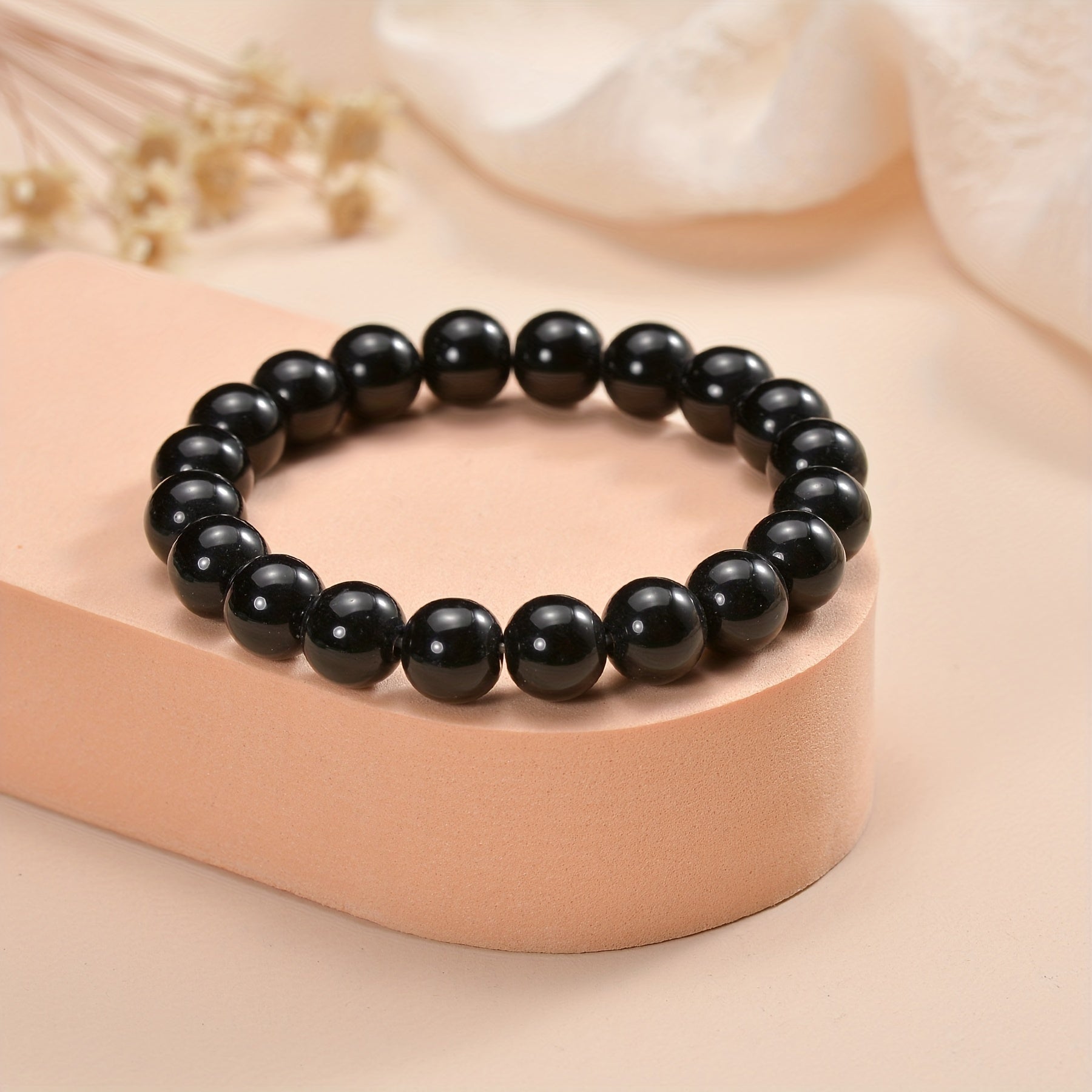 10mm Healing Stone Beaded Bracelet Unisex Stretch Bracelet