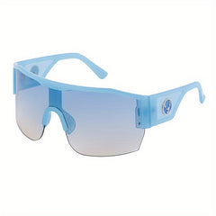 Y2K Wrap Around Mirrored Sunglasses UV400 Sports Beach Party Club