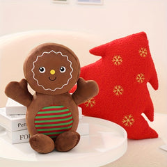 Gingerbread Plush Stuffed Toy Doll Soft Pillow Doll Christmas Decor