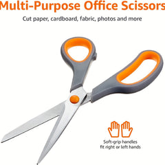Comfortable Grip Stainless Steel Office Scissors