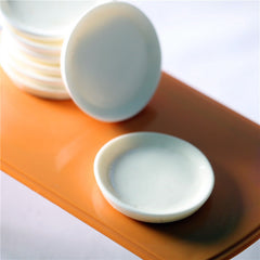 12-Piece Plate Set for Dollhouse Kitchen DIY Decor