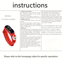 Christmas LED Waterproof Digital Outdoor Mini Watch