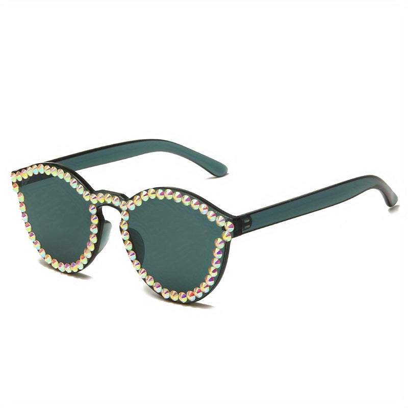 Y2K Candy Cat Eye Sunglasses Rhinestone Glasses UV400