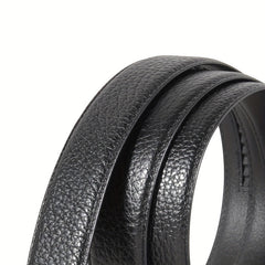Men's Leather Belt Automatic Buckle Waist Strap
