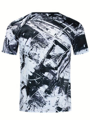 Men's Striped T-Shirt for Summer Outdoor & Casual Evenings