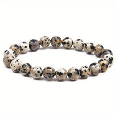 8mm Natural Stone Beaded Bracelet Healing Energy Semi Precious Gemstone