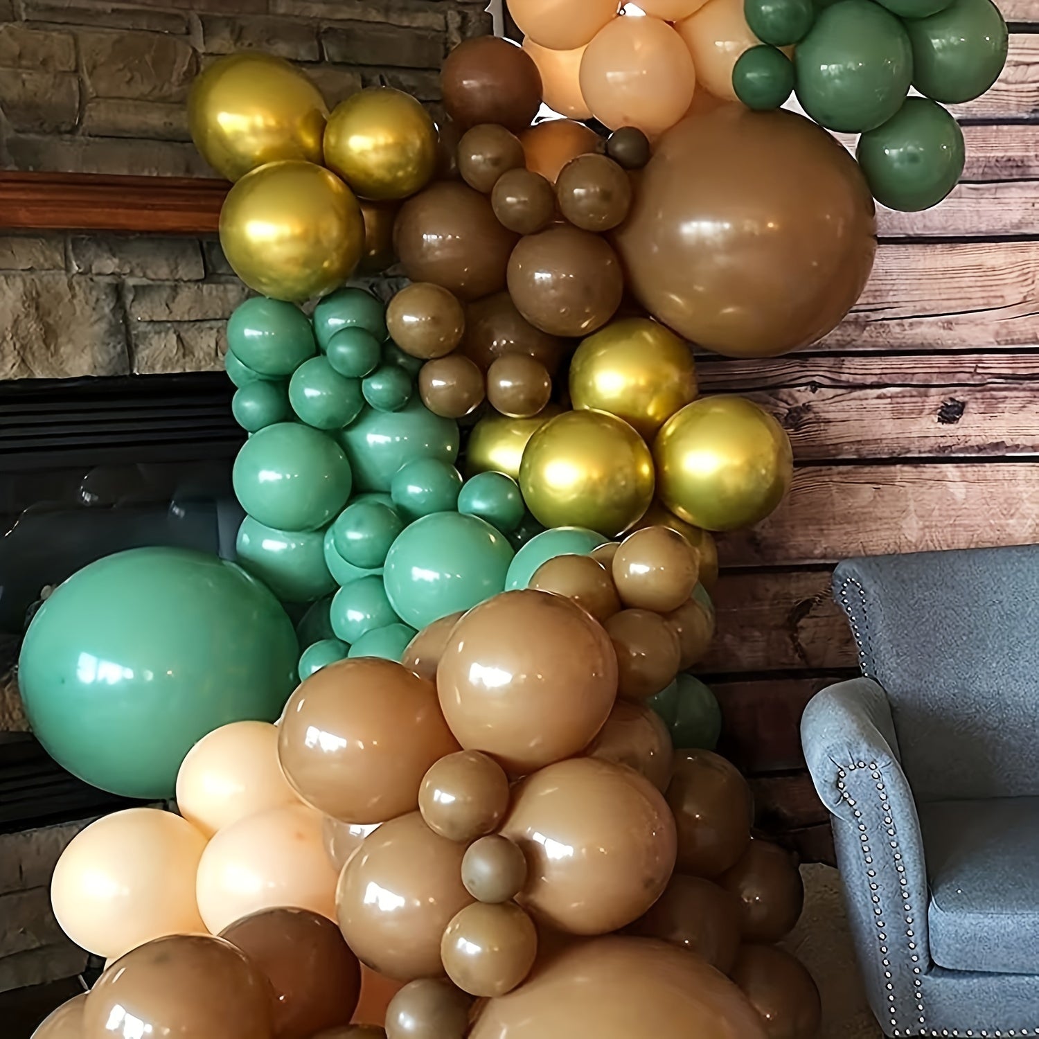 142pcs Jungle Safari Balloon Garland Set for Birthday Wedding Showe