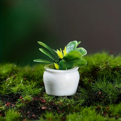 4pcs Dollhouse Plant Models for Patio Lawn & Yard Art Decoration